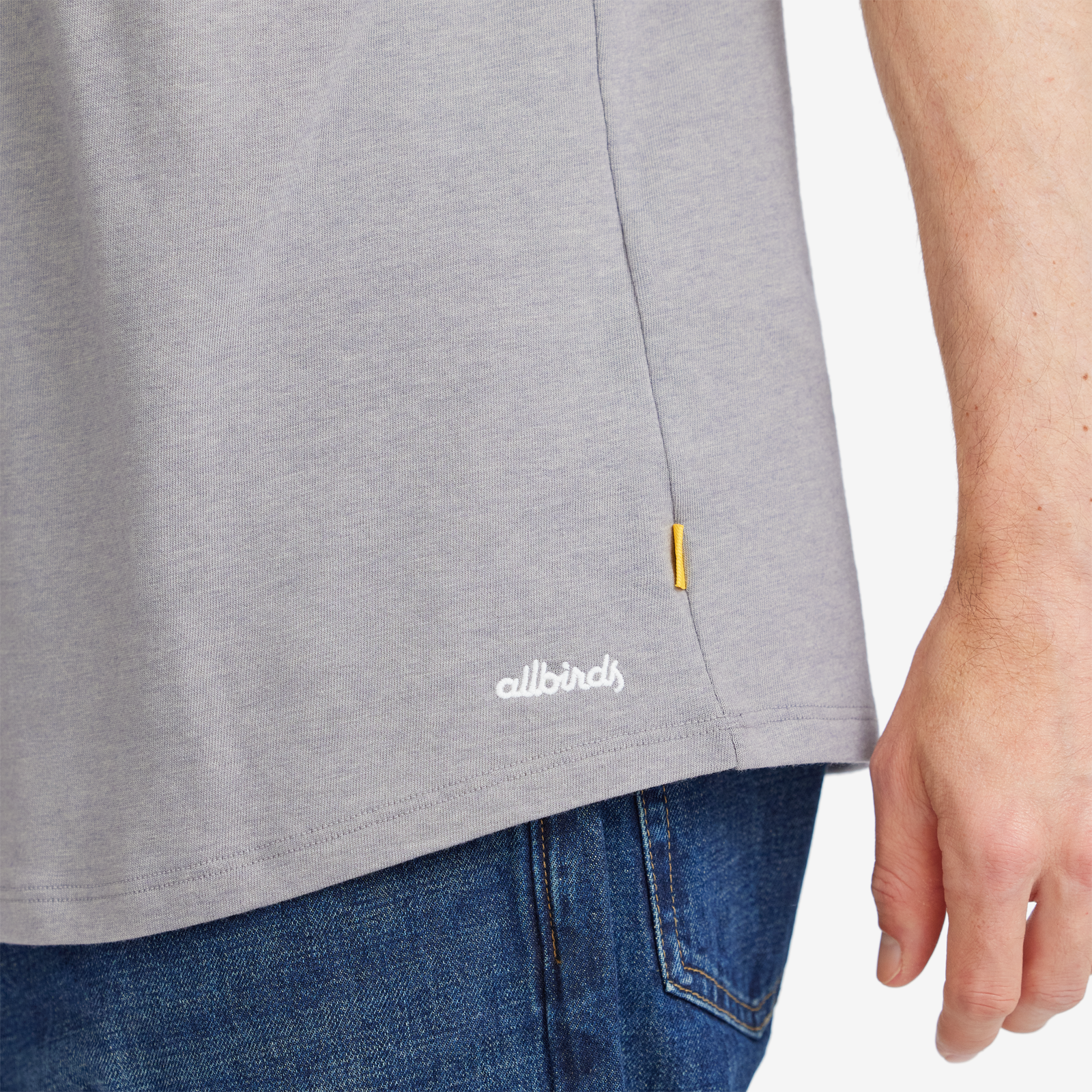 Men's Soft Merino Tee - Medium Grey - Image 4